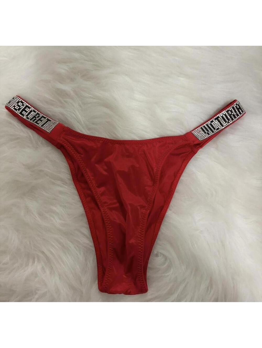Victoria's Secret Very Sexy Red Brazilian Thong Panty Size S